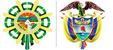Escudo de la Asamblea Departamental del Cesar y escudo de la República de Colombia